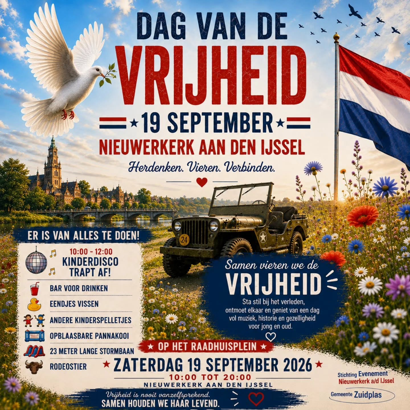 Affiche Dag van de Vrijheid, 19 september, Nieuwerkerk aan den IJssel